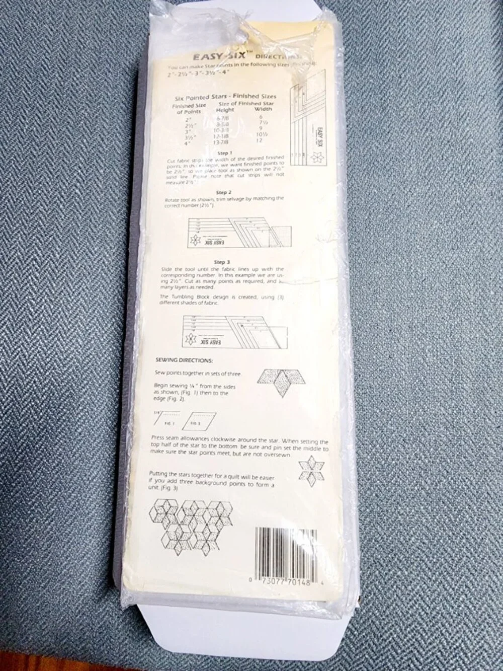 Easy Six Quilting Vintage Ruler by Hultgren